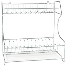 РОССИЯ RUS-285002 Zn Сушилка для посуды универсальная с поддоном