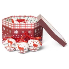 WINTER GLADE Набор ёлочных шаров папье-маше, 14 шт. 7514G189 WINTER GLADE Набор ёлочных шаров папье-маше, 14 шт. 7514G189