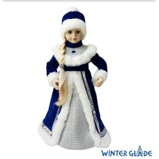 WINTER GLADE Фигурка Снегурочка 38 см (синий) - с ногами, M0738 WINTER GLADE Фигурка Снегурочка 38 см (синий) - с ногами, M0738