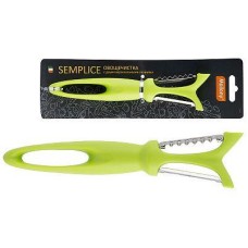 MALLONY Овощечистка SEMPLICE, р-р 18*4,3*2,4 см, с двумя вертикальными лезвиями, пластиковой ручкой MALLONY Овощечистка SEMPLICE, р-р 18*4,3*2,4 см, с двумя вертикальными лезвиями, пластиковой ручкой