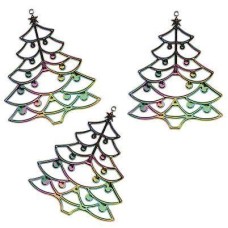 ВОЛШЕБНАЯ СТРАНА Украшение подвесное Елочки 3шт ВОЛШЕБНАЯ СТРАНА Украшение подвесное Елочки 3шт