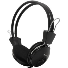OKLICK Наушники с микрофоном Оклик HS-M200 черный 1.8м накладные оголовье (1532011)