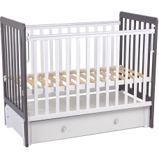 ФЕЯ Кровать детская Фея 328-01 белый-графит (1 кор)