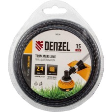 DENZEL Леска для триммера двухкомпонентная зубчатый квадрат, 2,4мм х 15м, блистер EXTRA CORD 96258 DENZEL Леска для триммера двухкомпонентная зубчатый квадрат, 2,4мм х 15м, блистер EXTRA CORD 96258