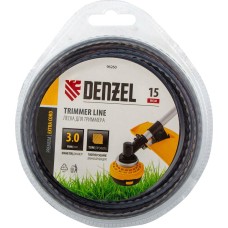 DENZEL Леска для триммера двухкомпонентная зубчатый квадрат, 3,0мм х 15м, блистер EXTRA CORD 96260 DENZEL Леска для триммера двухкомпонентная зубчатый квадрат, 3,0мм х 15м, блистер EXTRA CORD 96260
