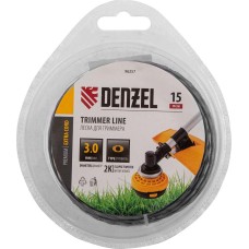DENZEL Леска для триммера двухкомпонентная эллипс, 3,0мм х 15м, блистер EXTRA CORD 96257 DENZEL Леска для триммера двухкомпонентная эллипс, 3,0мм х 15м, блистер EXTRA CORD 96257