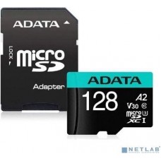 A-DATA Micro SecureDigital 128GB [AUSDX128GUI3V30SA2-RA1] Premier Pro + adapter Class10