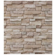 РЫЖИЙ КОТ Панель самоклеящаяся Кирпич 70х77см, бежево-коричневый РЫЖИЙ КОТ Панель самоклеящаяся Кирпич 70х77см, бежево-коричневый