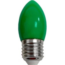 ECOLA C7TG20ELY candle LED color 2W/E27 матовая колба зеленый