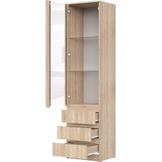 НК-МЕБЕЛЬ STERN шкаф-витрина ШКВ-1 Дуб Сонома 72678282 (2 кор.)