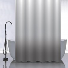 САНАКС 01-101 Штора с рисунком, ПЕРЕХОД - ГРАФИТ, в ванную комнату, без колец, полиэстер 180 х180 см