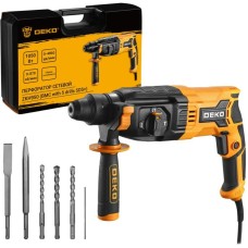 DEKO ZKH950 в кейсе с набором из 5 буров SDS+, 1050 Вт 083-1005 DEKO ZKH950 в кейсе с набором из 5 буров SDS+, 1050 Вт 083-1005