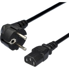 Кабель питания GOPOWER (00-00024055) CEE 7/7-C13 (f) 1.2м ПВХ 0.75мм черный