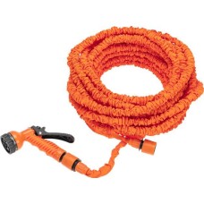 ЧЕТЫРЕ СЕЗОНА (62-0259) Набор поливочный, растягивающийся шланг 45 м, пистолет 7 режимов, соединитель