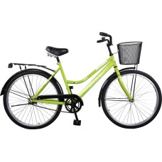 TORRENT Olympia (рама сталь 18,5 , жен., дорожный, 1скорость, колеса 26 д., корзина) 4000018 Зеленый