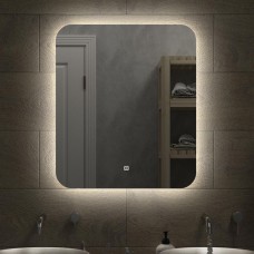 САНАКС 45250 Зеркало 600 х 700 мм, сенсорное, с внутренней LED подсветкой, с закругленными углами, безрамочное, с ореольным свечением