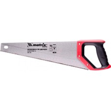 MATRIX Ножовка по дереву, 400 мм, зуб 2D, каленый крупный зуб 5-6 TPI, двухкомпонентная рукоятка