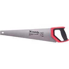 MATRIX Ножовка по дереву, 500 мм, волновая вырубка, 5-6 TPI, каленый зуб 2D, двухкомпонентная рукоятка