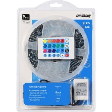 SMARTBUY (SBL-IP65-9-RGB-KIT) Комплект LED ленты SMD 5050/60-IP65- 9W/RGB 5 м