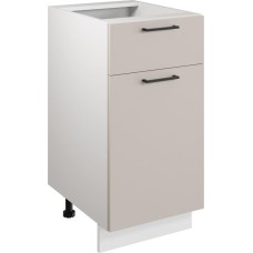 МЕБЕЛЬ-КОМПЛЕКС Шкаф - стол 40см с одним ящ. и с одной дв. Simple Н400-1Я Кашемир (1 кор.)