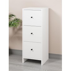 МЕБЕЛЬ-КОМПЛЕКС КВАДРО Комод 3Я-300 Белый/МК (1 кор.) МЕБЕЛЬ-КОМПЛЕКС КВАДРО Комод 3Я-300 Белый/МК (1 кор.)