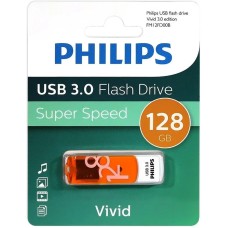 PHILIPS 128Gb VIVID3.0 Белый/Оранжевый (FM12FD00B/97)