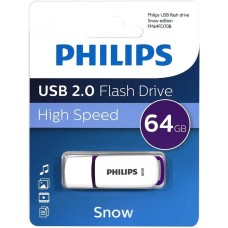 PHILIPS 64Gb SNOW2.0 Белый/Фиолетовый (FM64FD70B/97)