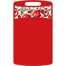 IDILAND Bergamo Scarlet прямоугольная 335x220x4мм с декором (красный) 221148106/03