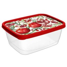 IDILAND Optima Scarlet для продуктов прямоугольный 1,5л с декором (красный) 221153806/03