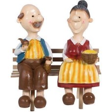 PARK Фигурка садовая Бабка с дедкой на лавке H-54 см (169408)