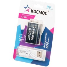 КОСМОС KOCLi9V650mAh1BL черный