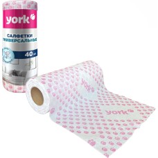 YORK Салфетки вискозные Тюльпан Премиум в рулоне 40шт. (25х40 см) 20480 YORK Салфетки вискозные Тюльпан Премиум в рулоне 40шт. (25х40 см) 20480