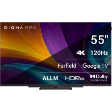 DIGMA Pro 55C UHD SMART Google TV Frameless черный/черный/4K Ultra