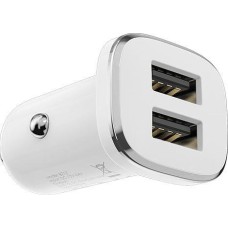 BOROFONE (6931474708649) BZ12 White АЗУ 2USB 2.4A
