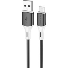 Кабель BOROFONE (6974443384765) BX79mUSB 2.4A microUSB черный - 1,0m