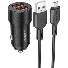 BOROFONE (6974443387360) BZ19 BlackАЗУ 2USB 2.4A 12W для micro USB