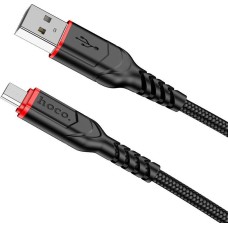 Кабель HOCO (6931474794086) X59m 2мUSB 2.4A microUSB черный - 2,0m