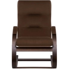 LESET Милано Кресло-качалка Орех текстура, ткань V 23