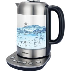 HYUNDAI HYK-G8407 1.8л. 2200Вт черный/прозрачный (стекло) HYUNDAI HYK-G8407 1.8л. 2200Вт черный/прозрачный (стекло)