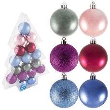 ВОЛШЕБНАЯ СТРАНА Набор шаров Елка, 17шт., 6см ВОЛШЕБНАЯ СТРАНА Набор шаров Елка, 17шт., 6см