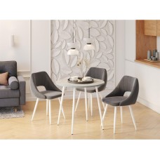 POLINI Стол обеденный Home London бетон-белый (1 кор.) POLINI Стол обеденный Home London бетон-белый (1 кор.)