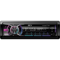 ACV AVS-601UBM (1din/мультицвет/BT/2 USB/AUX/SD/FM/3RCA/SUB/5 зон подсветки/4*50)