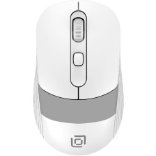 OKLICK Мышь 310MW, оптическая, беспроводная, USB, белый и синий [1869094]