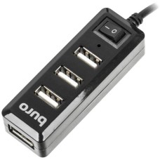 BURO Разветвитель USB 2.0 BU-HUB4-0.5L-U2.0 4порт. черный BURO Разветвитель USB 2.0 BU-HUB4-0.5L-U2.0 4порт. черный