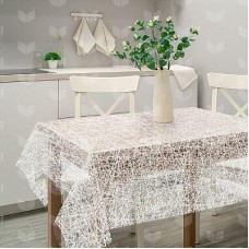 РЫЖИЙ КОТ Скатерть ПВХ Паутинка коллекция Ажур размер 110х132 см (106449) РЫЖИЙ КОТ Скатерть ПВХ Паутинка коллекция Ажур размер 110х132 см (106449)