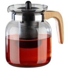 MALLONY Чайник заварочный, La Caffetteria, объём: 1500 мл, с деревянной ручкой/фильтр из полипропилена (910134)