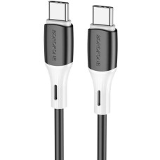 BOROFONE (6974443384802) BX79 силикон 1м USB 3.0A PD 60W для Type-C Type-C Black 1 м