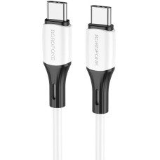 BOROFONE (6974443384819) BX79 силикон 1м USB 3.0A PD 60W для Type-C Type-C White 1 м