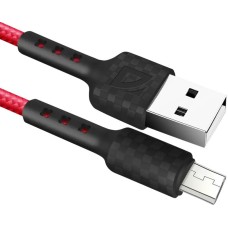 DEFENDER (87115RED) USB кабель F181 Micro 1м, 2.4А, нейлон