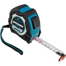 GROSS Рулетка Magnetisch 8 м х 25 мм,обрезиненный корпус,автоматическая фиксация,Нейлоновое покрытиеытие,зацеп с магнитом 32573